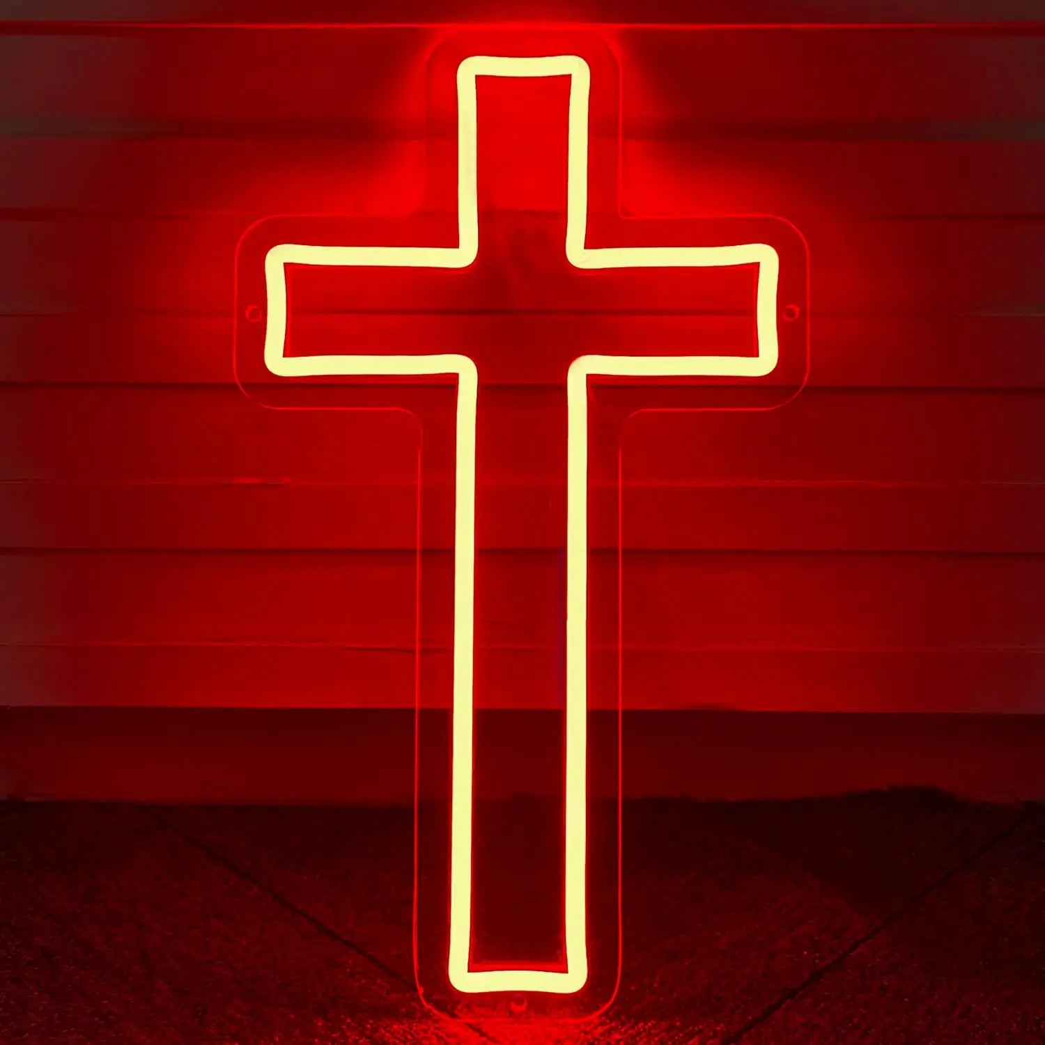 Wholesale Dropshipping From Vietnam IP67 Jesus Christian Church LED Neon Light Custom OEM Cross Sign for Landscape-0
