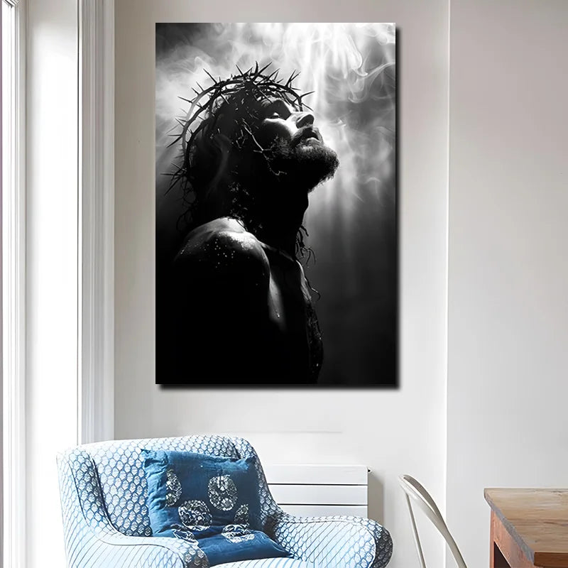 Wholesale Jesus Christ Portrait Canvas Print Religious Wall Art Bible Print Spiritual Canvas Wall Art for Home Decor-2