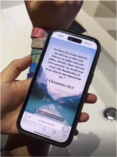 NFC Bible Verse Bracelet – Christian Faith Adjustable Wearable